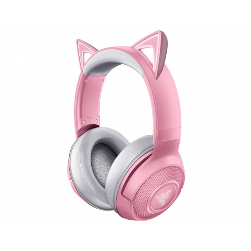 Гарнитура Razer Kraken Kitty BT V2 - Quartz, Bluetooth 5.2, накладные, розовый, микрофон встроенный, фото 2
