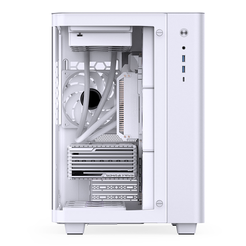 Корпус для ПК Jonsbo TK-3, Mini Tower, белый, под ATX, mATX, Mini-ITX, материал закалённое стекло, сталь, фото 32