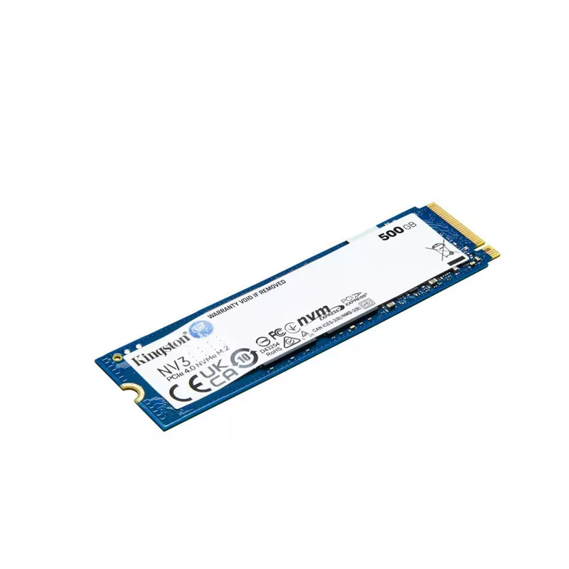 Твердотельный накопитель Kingston SSD NV3, 500 ГБ, 3D TLC, чтение 5000 МБ/с, 160 ТБ, M.2 2280, фото 2
