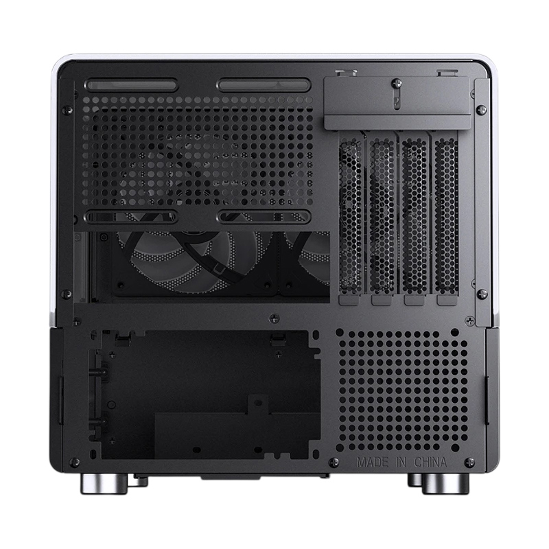 Корпус для ПК Jonsbo V12, Mini Tower, чёрный, под mATX, Mini-ITX, материал дерево, закалённое стекло и др., фото 3