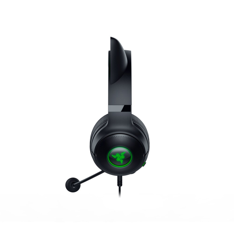 Гарнитура Razer Kraken Kitty V2, проводное подключение, USB Type-A, накладные, чёрный, для геймеров, фото 31