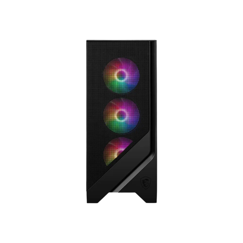 Корпус для ПК MSI MAG FORGE, Midi Tower, чёрный, под ATX, mATX, mITX, подсветка ARGB, фото 3