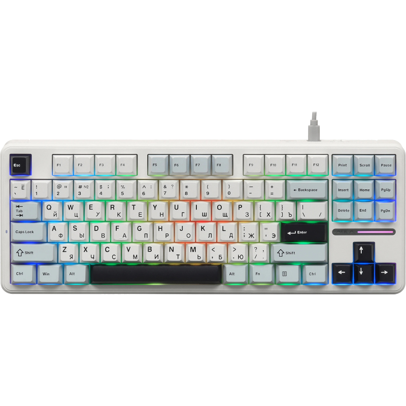 Клавиатура AULA F87 3in1 Reaper, проводное и беспроводное подключение, синий, подсветка