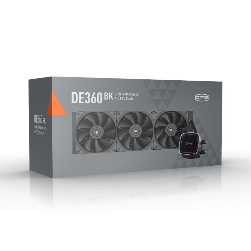 Система жидкостного охлаждения PcCooler DE360 BK, вентилятор 120 мм, шум 33.8 дБА, AM5, фото 5