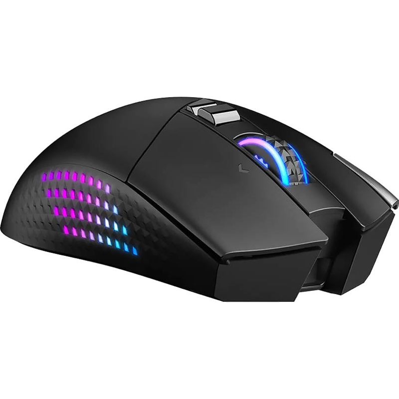 Мышь MSI VERSA PRO W, USB-A, Bluetooth, радиоканал, 26000 dpi, чёрный, подсветка, фото 3