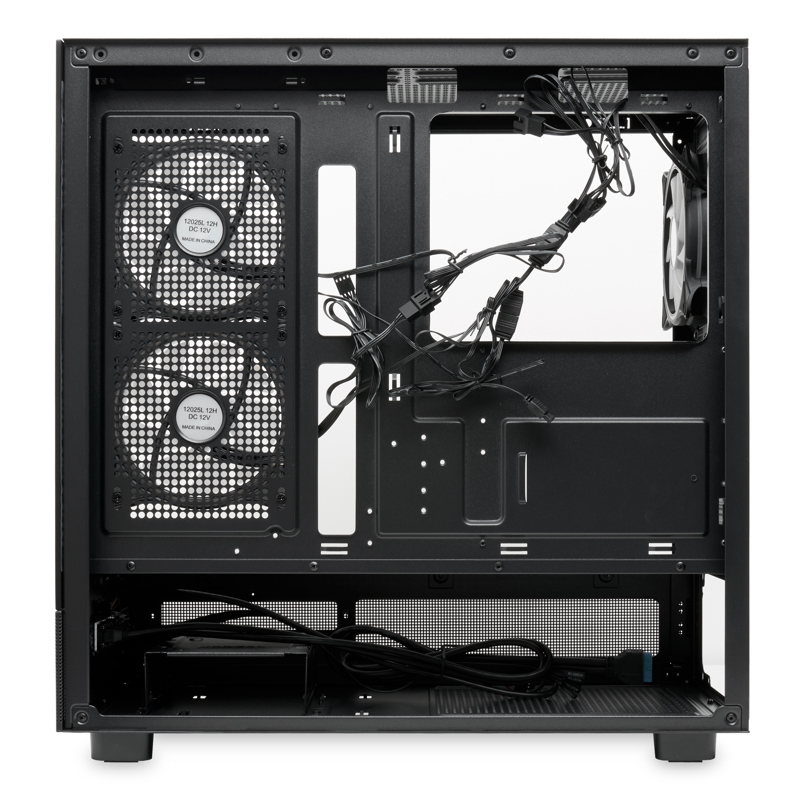 Корпус для ПК Hspd F710, Midi Tower, чёрный, под ATX, E-ATX, mATX, Mini-ITX, подсветка ARGB, фото 7