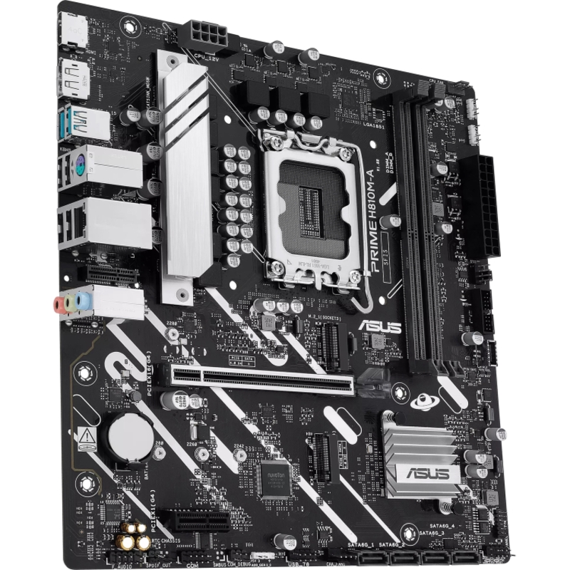 Материнская плата ASUS PRIME H810M-A-CSM, LGA1851, Intel H810, mATX, DDR5, фото 31