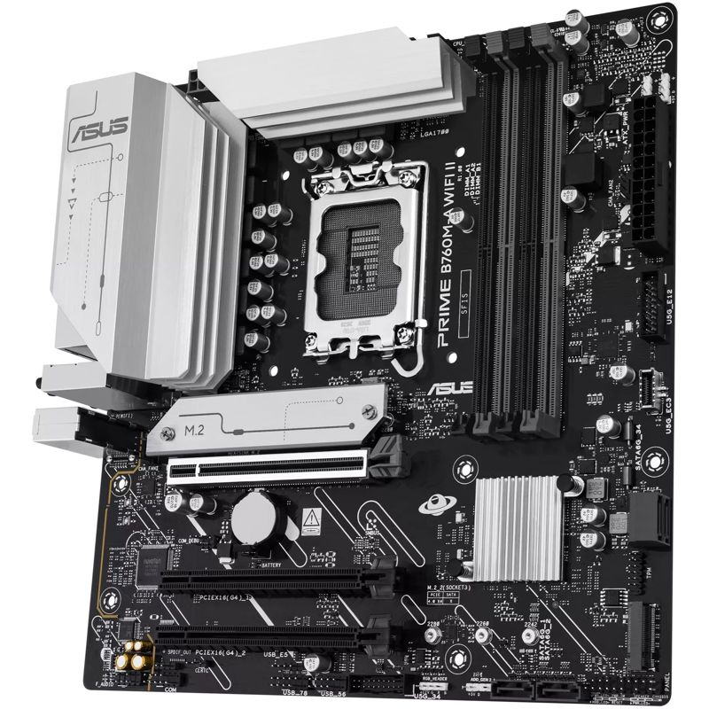 Материнская плата ASUS PRIME B760M-A WIFI II, LGA1700, Intel B760, Micro-ATX, DDR5, фото 4