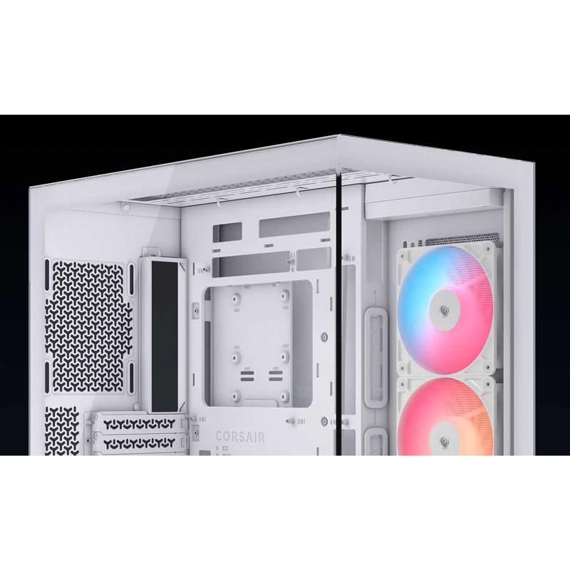 Корпус для ПК Corsair 3500X RS-R ARGB, Midi Tower, белый, под ATX, E-ATX, mATX, Mini-ITX, подсветка ARGB, фото 7