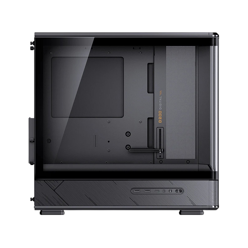 Корпус для ПК Jonsbo D200, Mini Tower, чёрный, под mATX, Mini-ITX, материал закалённое стекло, сталь, фото 30