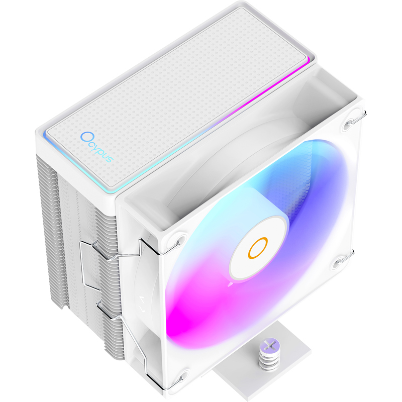Кулер для процессора Ocypus Gamma A40 WH ARGB, AM5, до 200 Вт, вентилятор 100 мм, шум 29.5 дБА, фото 2