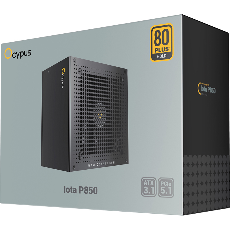 Блок питания Ocypus Iota P850, 850 Вт, 80 PLUS Gold, ATX, активный PFC, вентилятор 120x120 мм, фото 8