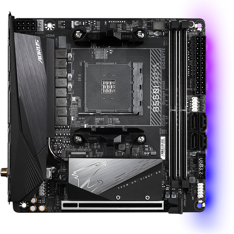 Материнская плата Gigabyte B550I AORUS PRO AX, AM4, AMD B550, Mini-ITX, DDR4