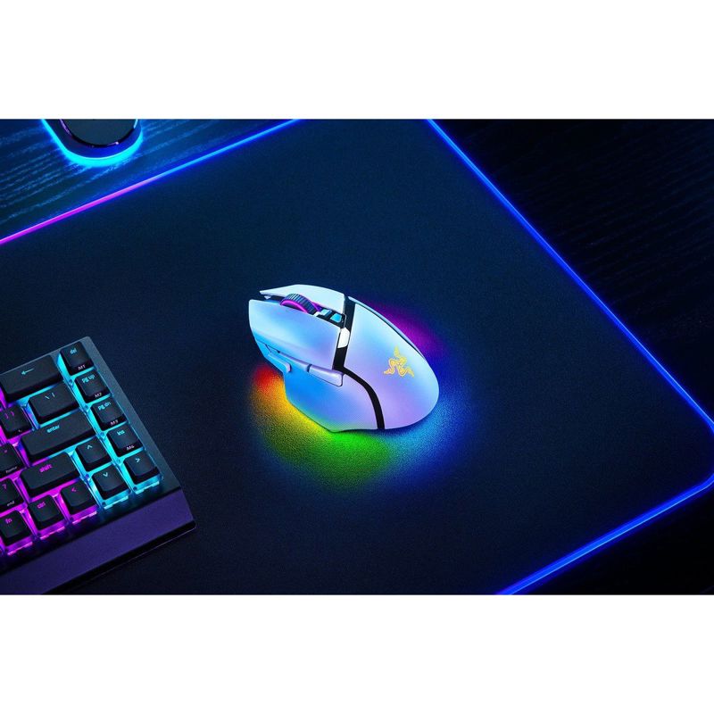 Мышь Razer Basilisk V3 Pro 35K, радиоканал, 35000 dpi, белый, подсветка, фото 10