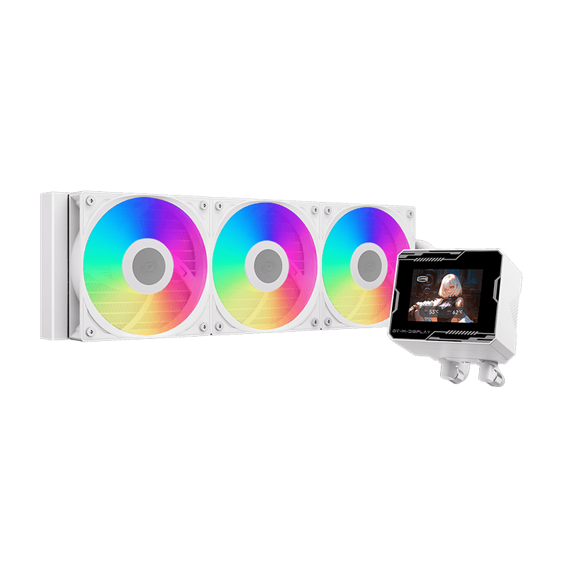 Система жидкостного охлаждения PcCooler GT360M ARGB Display WH, вентилятор 120 мм, шум 33.7 дБА, фото 2