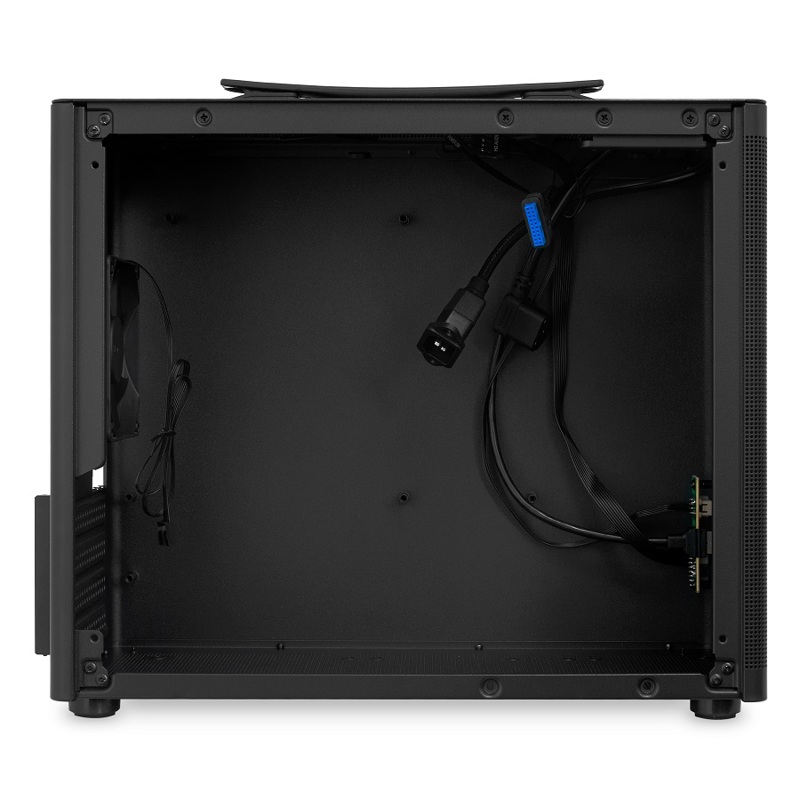 Корпус для ПК Hspd M210, Midi Tower, чёрный, под mATX, Mini-ITX, материал пластик, сталь, фото 4
