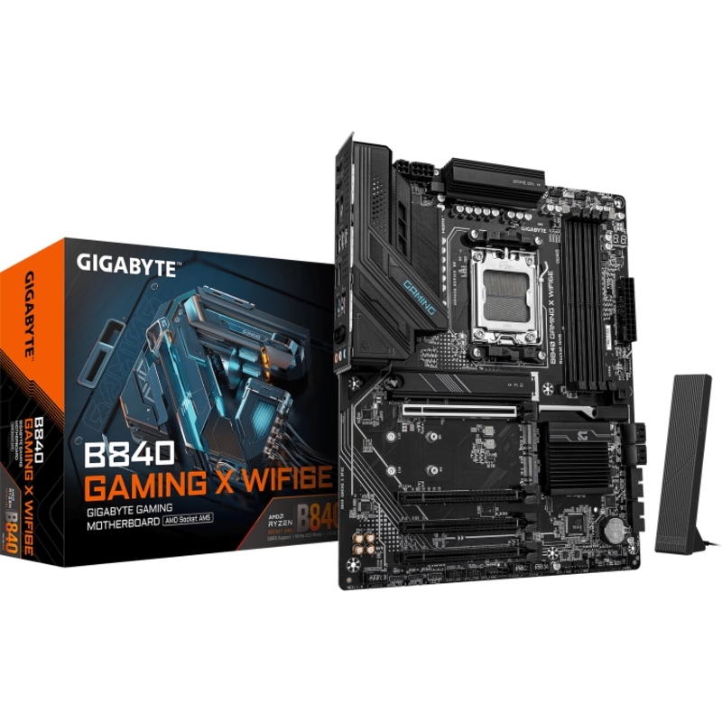 Материнская плата Gigabyte B840 X WF6E, AM5, AMD B840, ATX, DDR5, фото 4