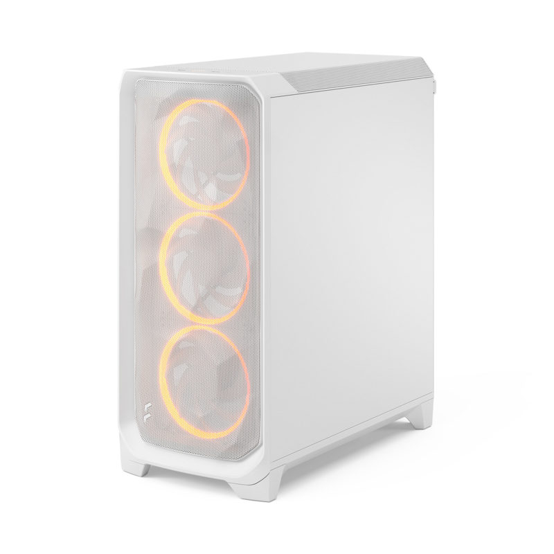 Корпус для ПК Fractal Design Meshify 3 RGB TG Clear Tint, Midi Tower, белый, подсветка ARGB, фото 8