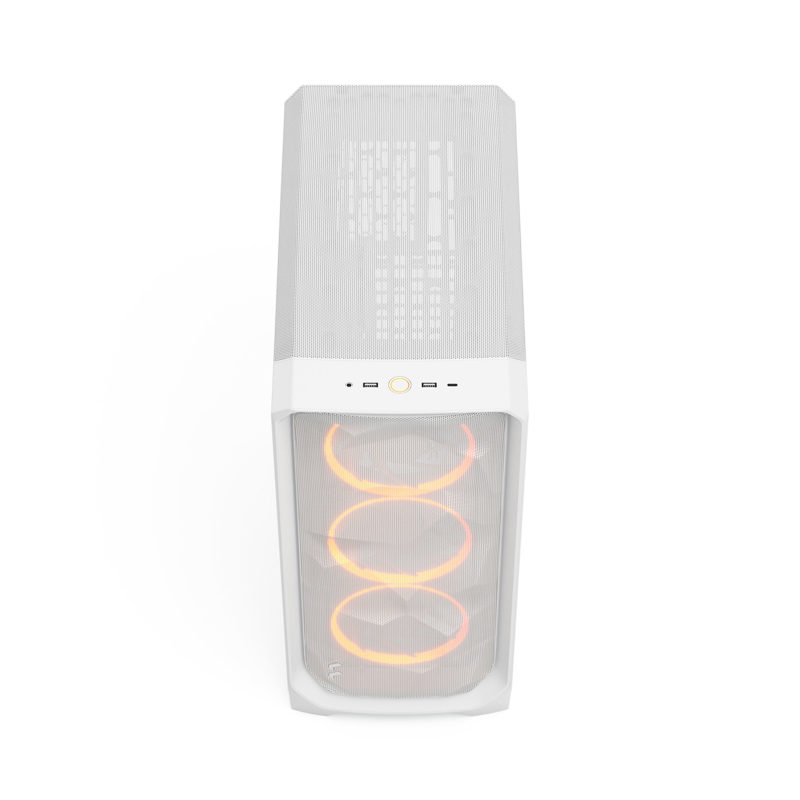 Корпус для ПК Fractal Design Meshify 3 RGB TG Clear Tint, Midi Tower, белый, подсветка ARGB, фото 32
