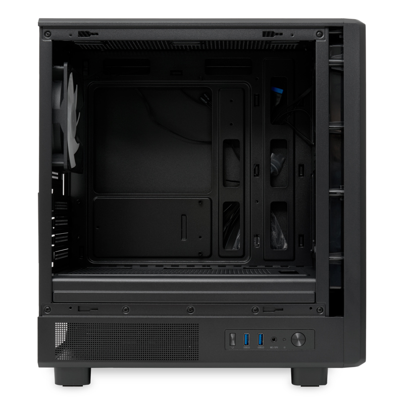 Корпус для ПК Hspd M310, Mini Tower, чёрный, под mATX, Mini-ITX, материал закалённое стекло, сталь, фото 6