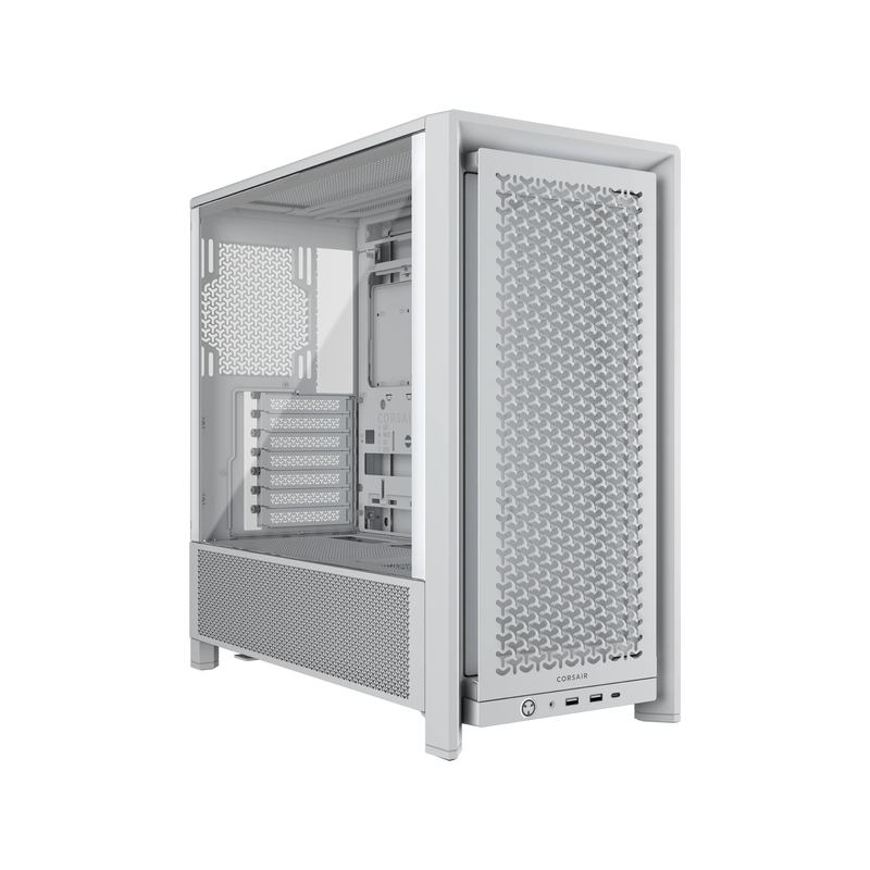Корпус для ПК Corsair Frame 4000D, Midi Tower, белый, под ATX, E-ATX, mATX, Mini-ITX