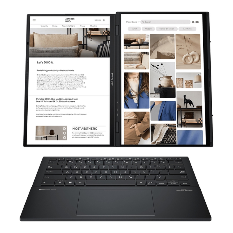 Ноутбук ASUS UX8406CA-QL345X Duo Touch 14+14, 255H, 32 ГБ ОЗУ, 1024 ГБ, 14 дюймов, фото 2