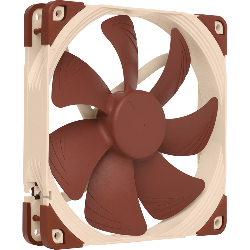 Корпусной вентилятор Noctua Cooler NF-A14, вентилятор 140 мм, 1500 об/мин, бежевый, поток 82.5 CFM