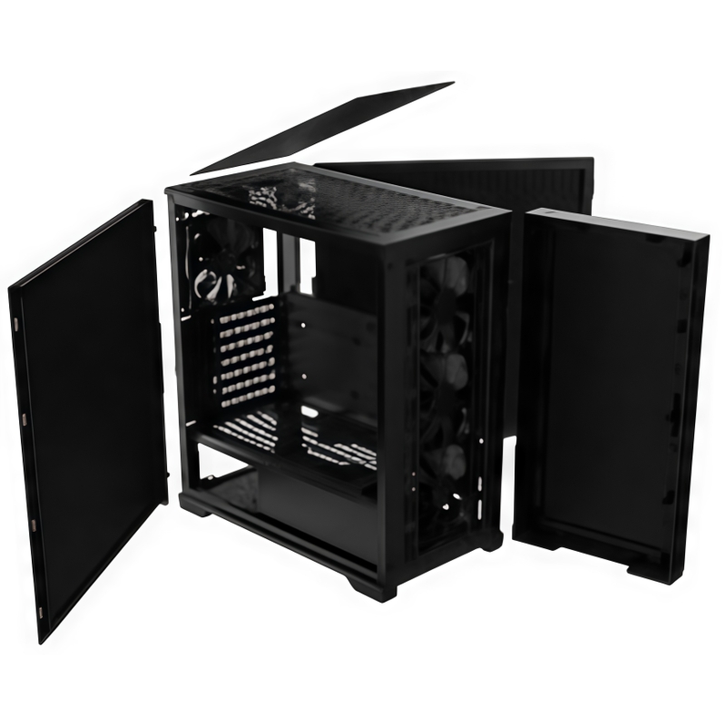Корпус для ПК Raijintek OPORA M5, Mini Tower, чёрный, под mATX, mITX, материал сталь, фото 2