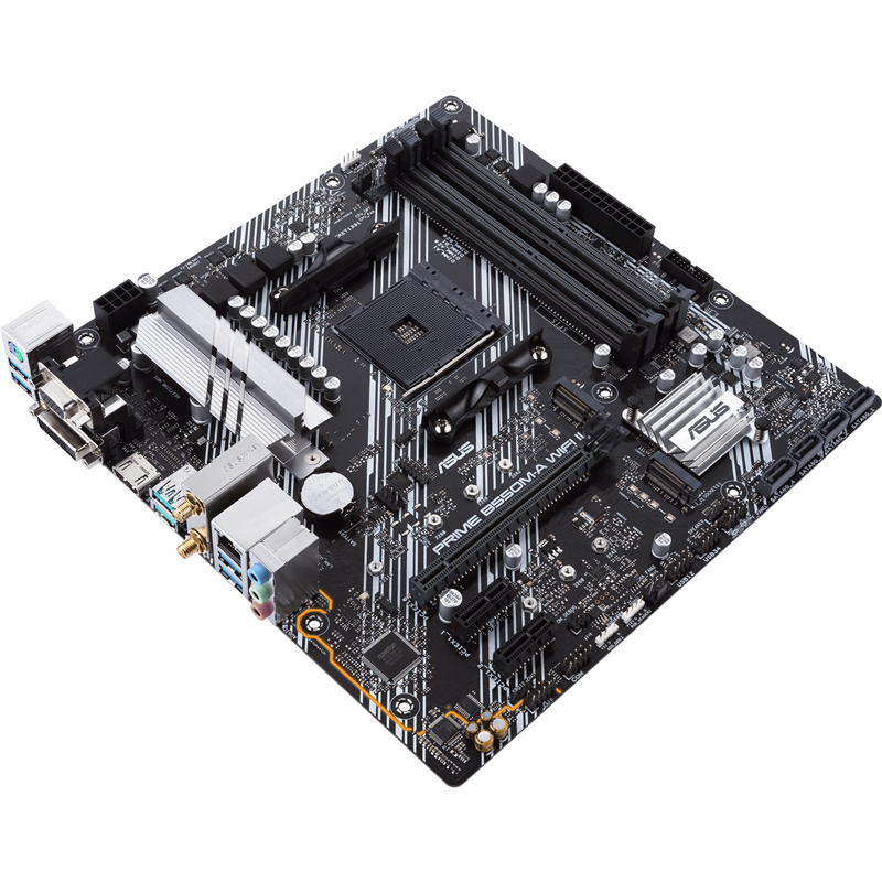 Материнская плата ASUS PRIME B550M-A WIFI II, AM4, AMD B550, Micro-ATX, DDR4, фото 6