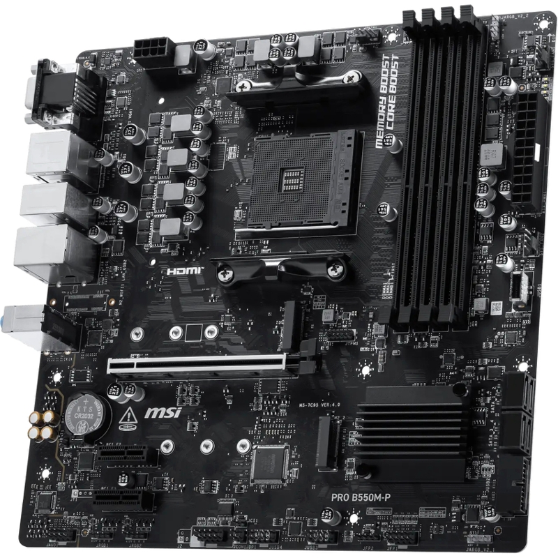Материнская плата MSI PRO B550M-P, AM4, AMD B550, Micro-ATX, DDR4, фото 3