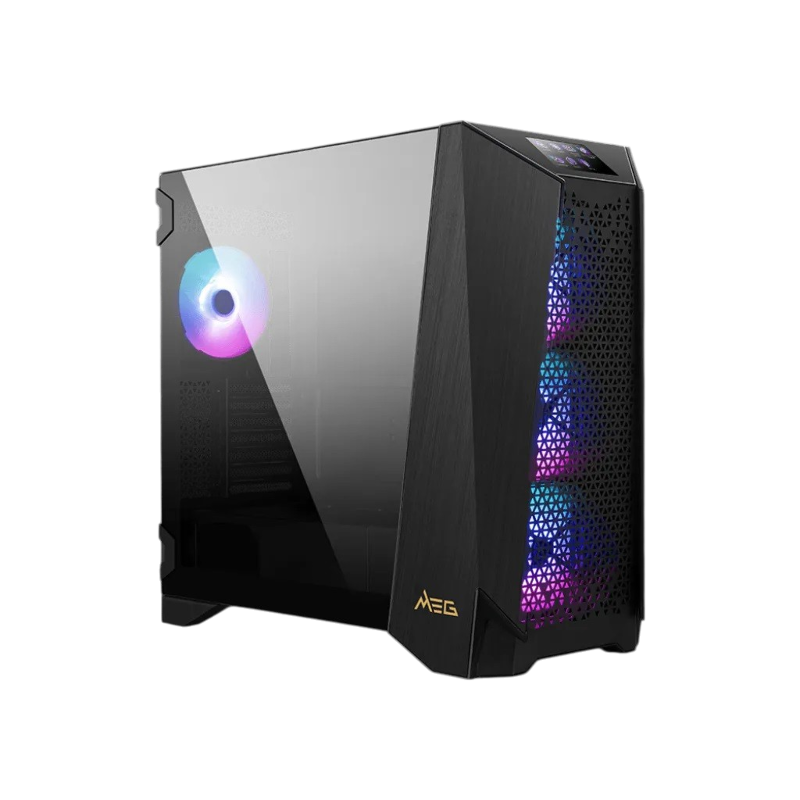 Корпус для ПК MSI MEG PROSPECT 700R, Midi Tower, чёрный, под ATX, mATX, mITX, EATX, подсветка ARGB
