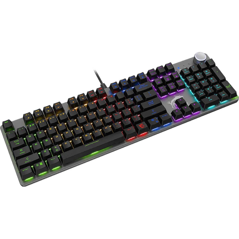 Клавиатура MSI FORGE GK320 RED RU, проводное подключение, USB-A, механические, чёрный, подсветка, фото 3