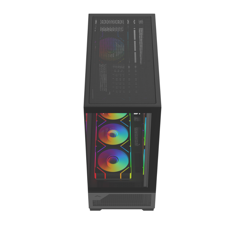Корпус для ПК Sama V43, Midi Tower, чёрный, под ATX, mATX, Mini-ITX, подсветка ARGB, фото 7