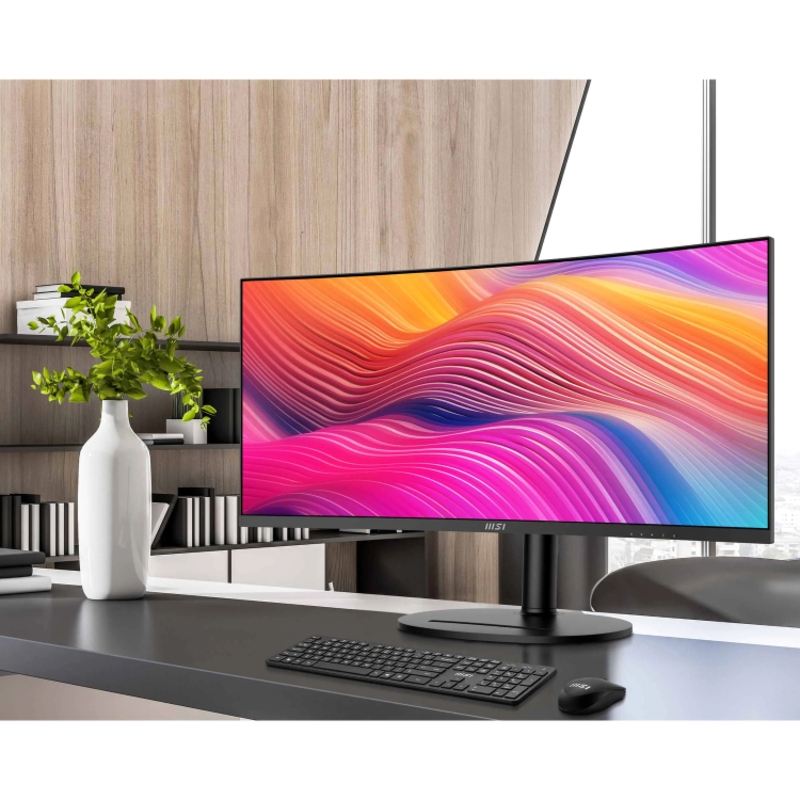Монитор MSI Modern MD342CQP, 34 дюйма, 3440x1440, 120 Гц, VA, чёрный, фото 8