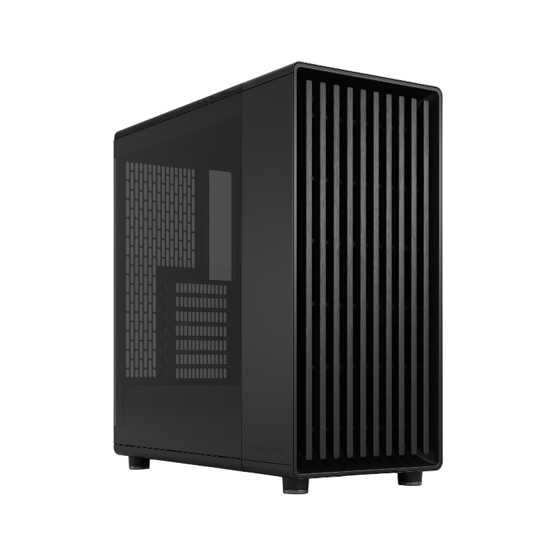 Корпус для ПК Fractal Design North TG Momentum, Midi Tower, чёрный, под ATX, mATX, mITX