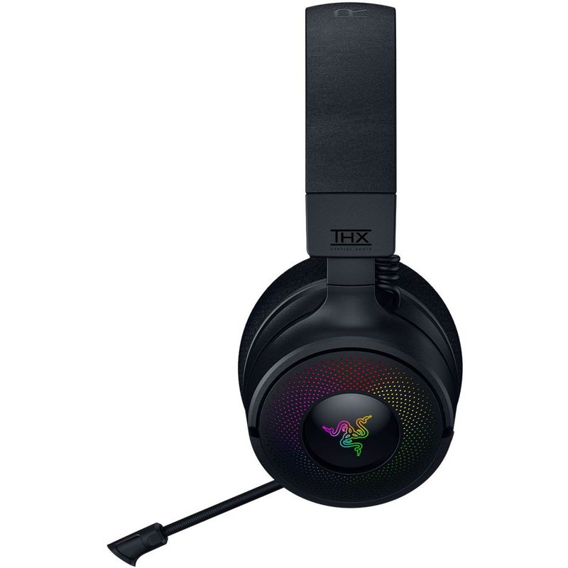 Гарнитура Razer Kraken V4, радиоканал, Bluetooth 5.2, USB Type-A, USB Type-C, чёрный, для геймеров, фото 3