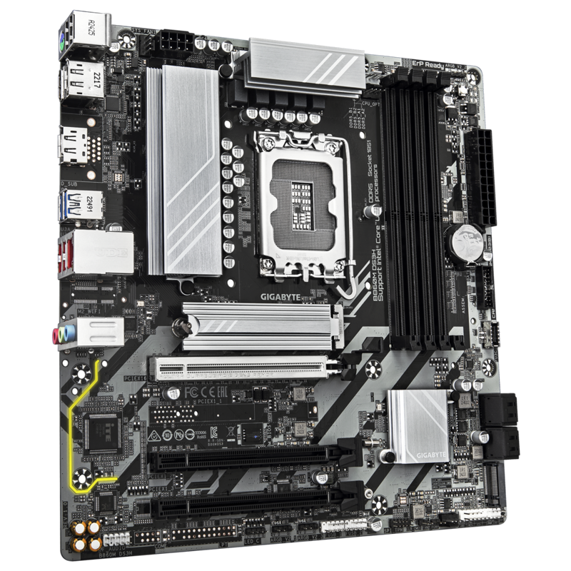 Материнская плата Gigabyte B860M DS3H, LGA1851, Intel B860, mATX, DDR5, фото 5