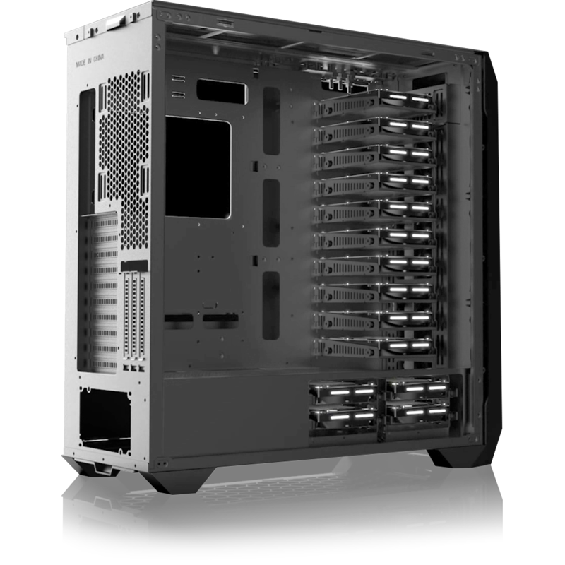 Корпус для ПК Raijintek ZOFOS ULTRA, Full Tower, чёрный, под ATX, E-ATX, mATX, Mini-ITX, SSI EEB, фото 6