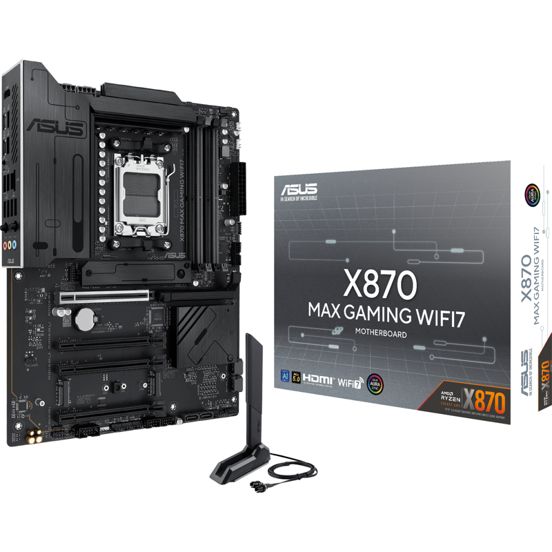 Материнская плата ASUS X870 MAX WIFI7, AM5, AMD X870, ATX, DDR5