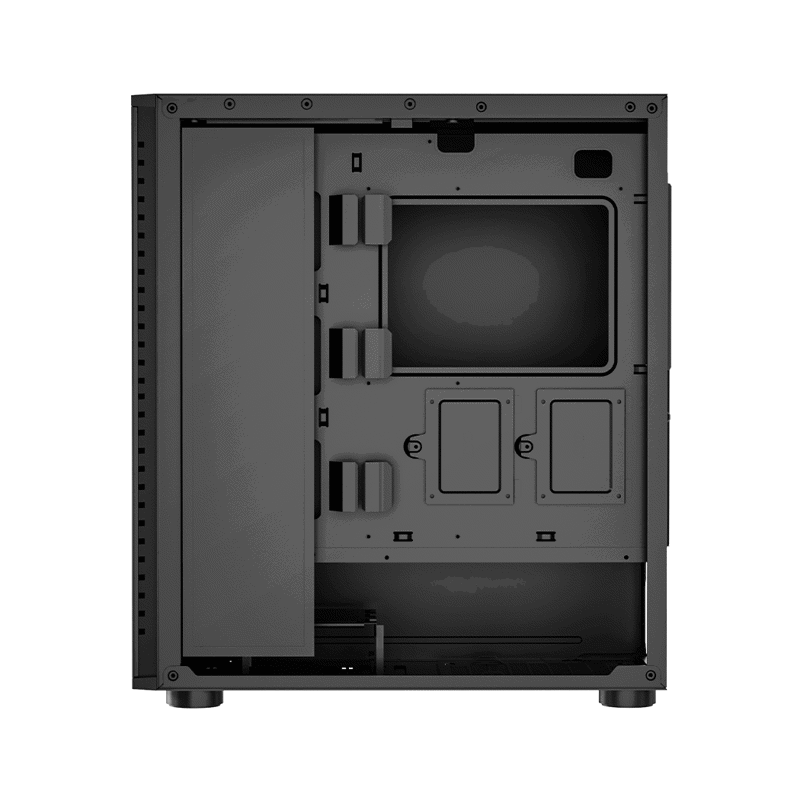 Корпус для ПК PcCooler ME200 MESH BK, Midi Tower, чёрный, под ATX, E-ATX, mATX, mITX, подсветка ARGB, фото 6