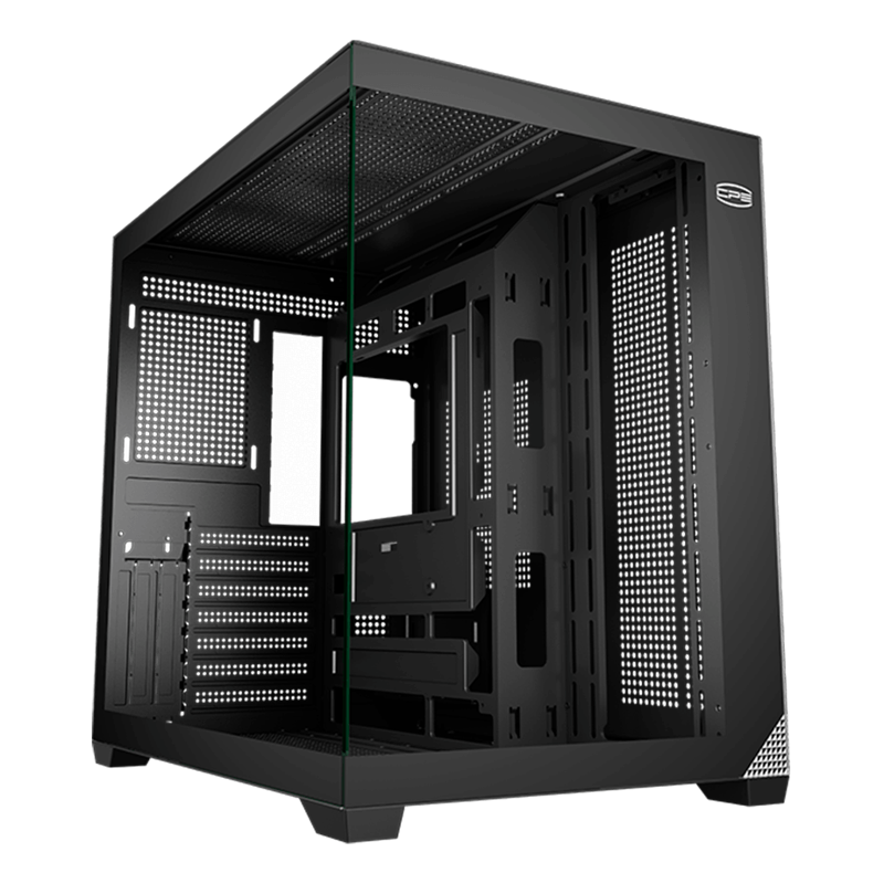 Корпус для ПК PcCooler C3T700 BK, Midi Tower, чёрный, под ATX, mATX, Mini-ITX
