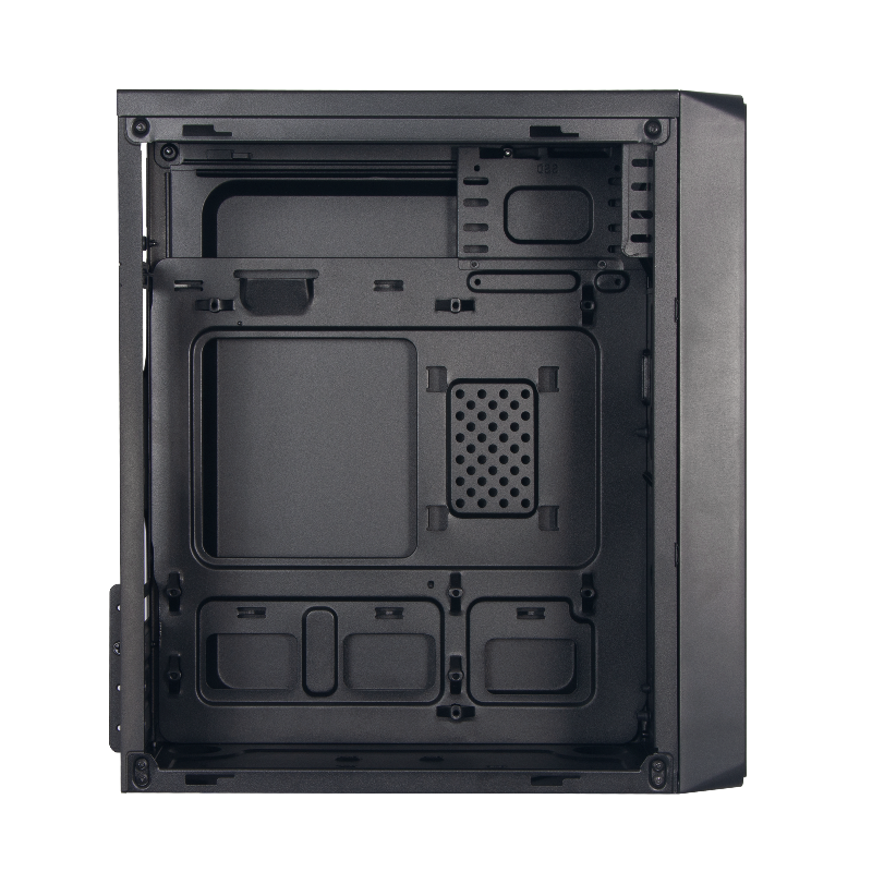 Корпус для ПК Foxline Forza mATX, Mini Tower, чёрный, под mATX, mITX, материал сталь, фото 6