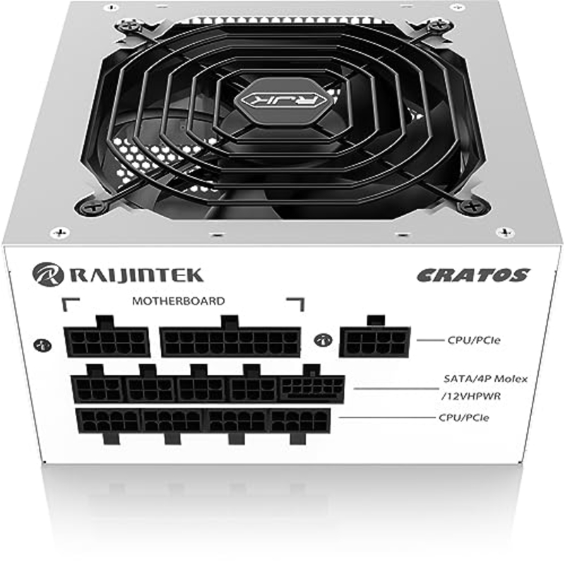 Блок питания Raijintek CRATOS 850, 80 PLUS Gold, ATX, активный PFC, вентилятор 120x120 мм, фото 4