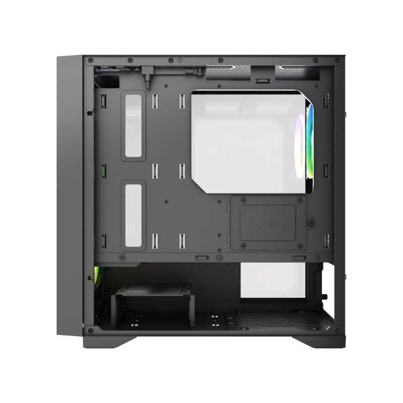 Корпус для ПК Hspd M335, Mini Tower, чёрный, под mATX, Mini-ITX, подсветка ARGB, фото 5