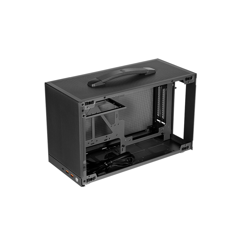 Корпус для ПК PcCooler K101 MESH GY 3F, Mini Tower, серый, под Mini-ITX, материал сталь, фото 4