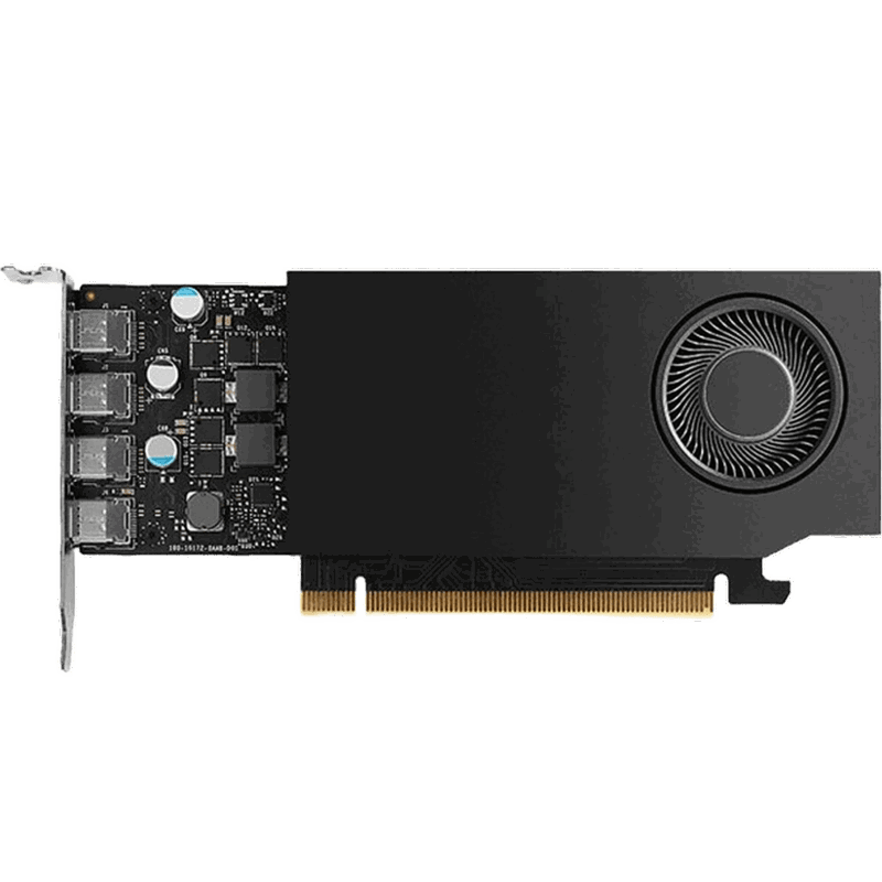 Видеокарта Nvidia A400 PCIe, NVIDIA RTX A400, 4 ГБ видеопамяти, GDDR6, PCI Express 4.0, фото 2