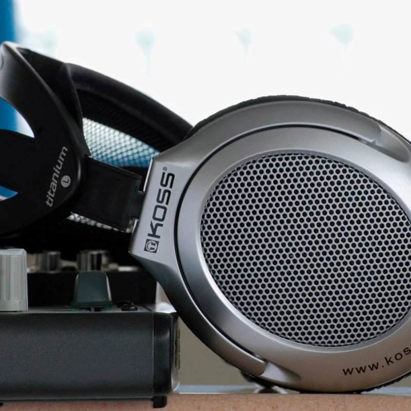 Наушники Koss UR40, проводное подключение, Mini-jack, накладные, серебристый, чёрный, крепление оголовье, фото 4