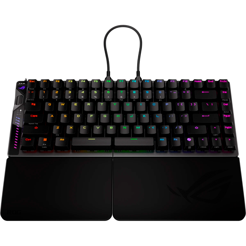 Клавиатура ASUS M703 ROG FALCATA, USB-A, Bluetooth, радиоканал, чёрный, раскладка RU/US, подсветка, фото 4