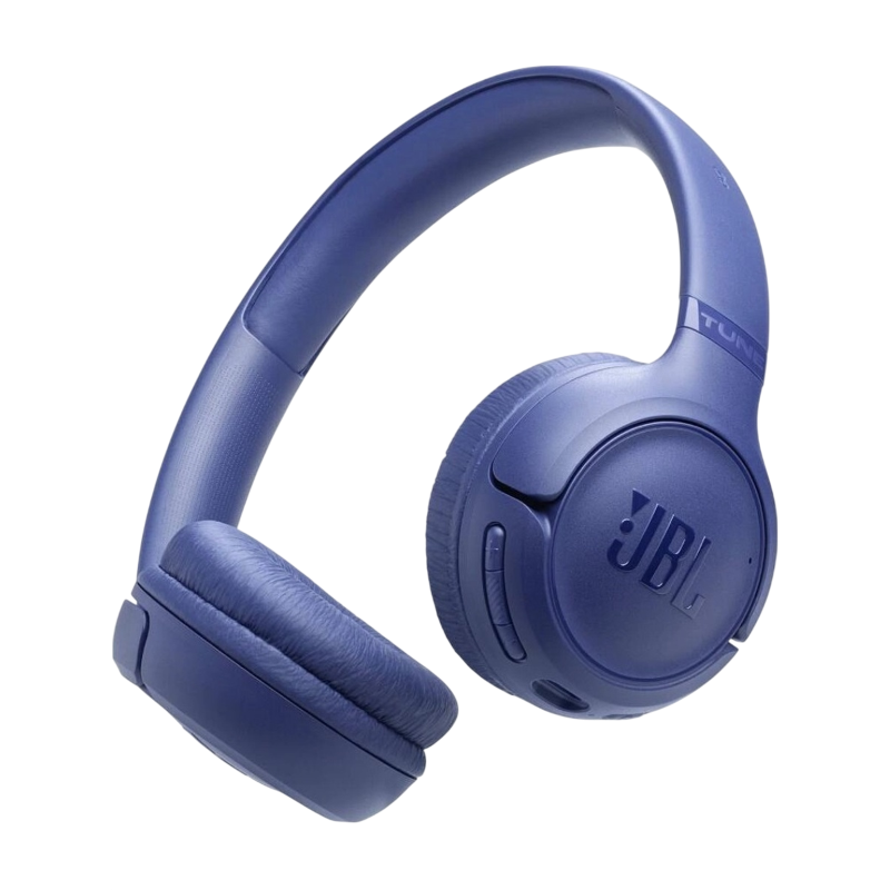 Наушники JBL T530BT, Bluetooth 6.0, USB Type-C, накладные, синий, крепление оголовье