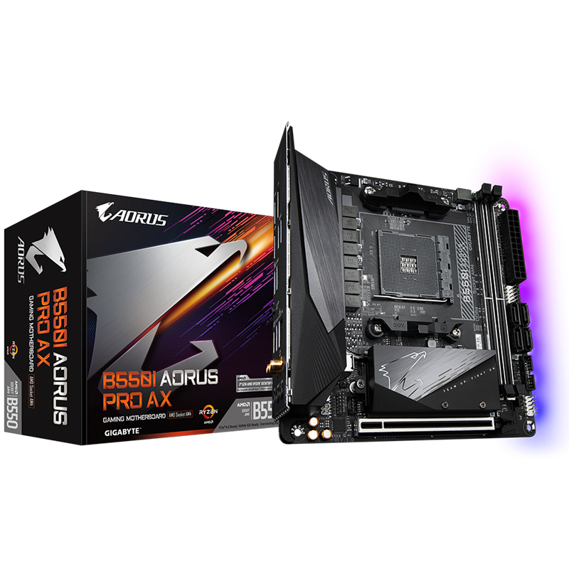 Материнская плата Gigabyte B550I AORUS PRO AX, AM4, AMD B550, Mini-ITX, DDR4, фото 5